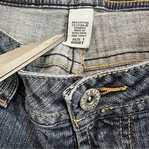 Chico's Jeans Womens Size 1 Platinum Denim Straight Leg Medium Wash Stretch - Picture 6 of 6